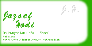 jozsef hodi business card